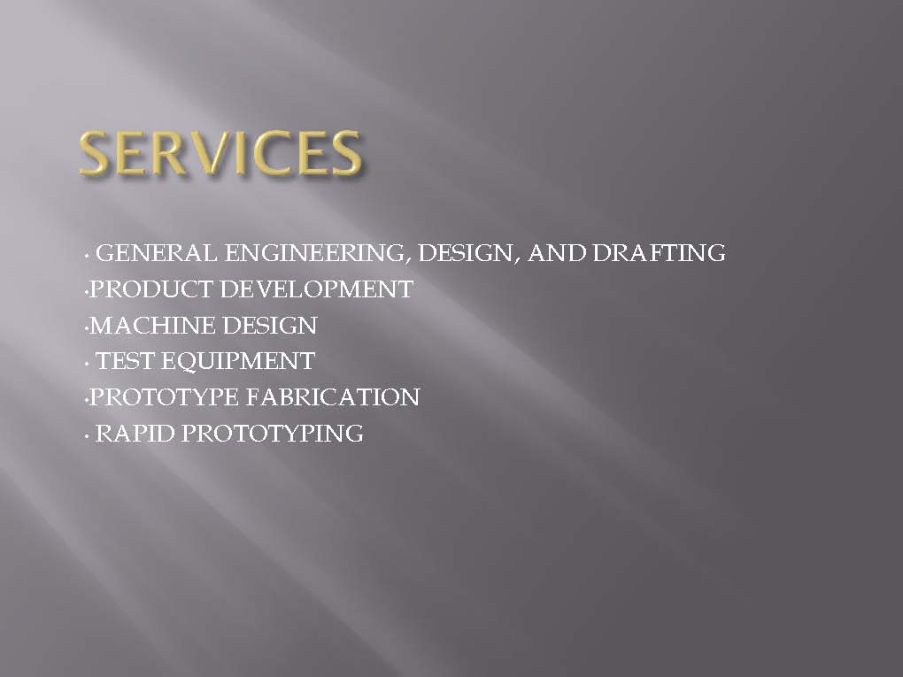 engineering & prototype services