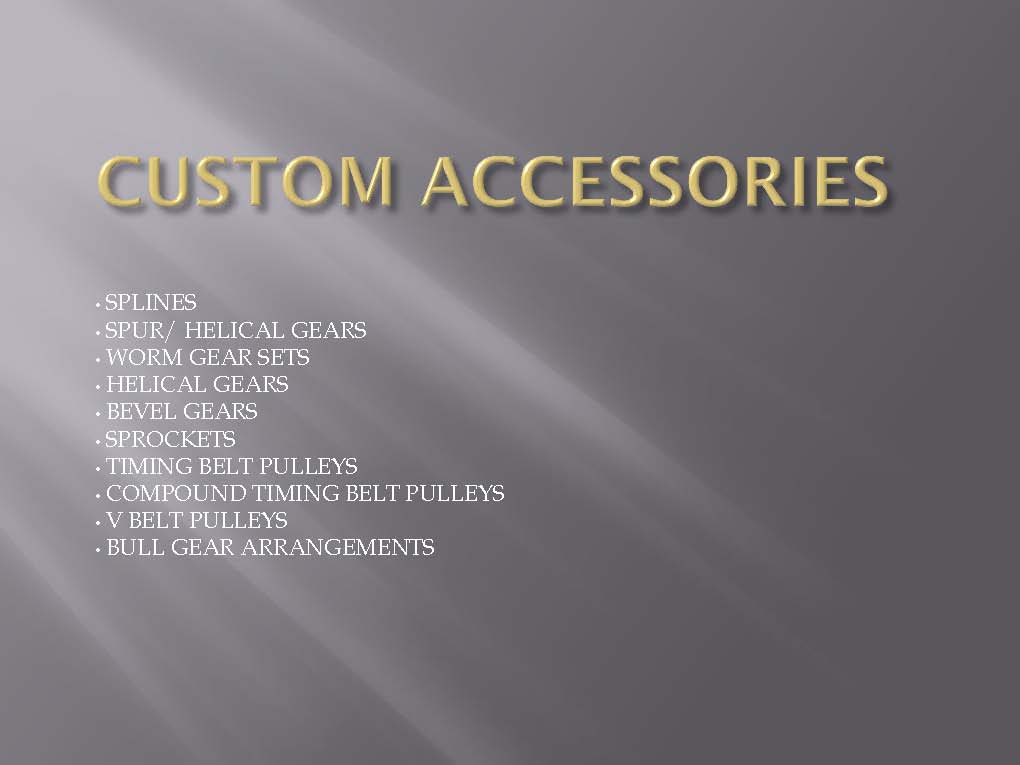 custom accessories